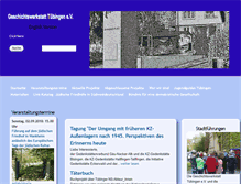 Tablet Screenshot of geschichtswerkstatt-tuebingen.de